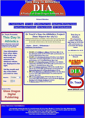 This Day In Athletics (DIA)